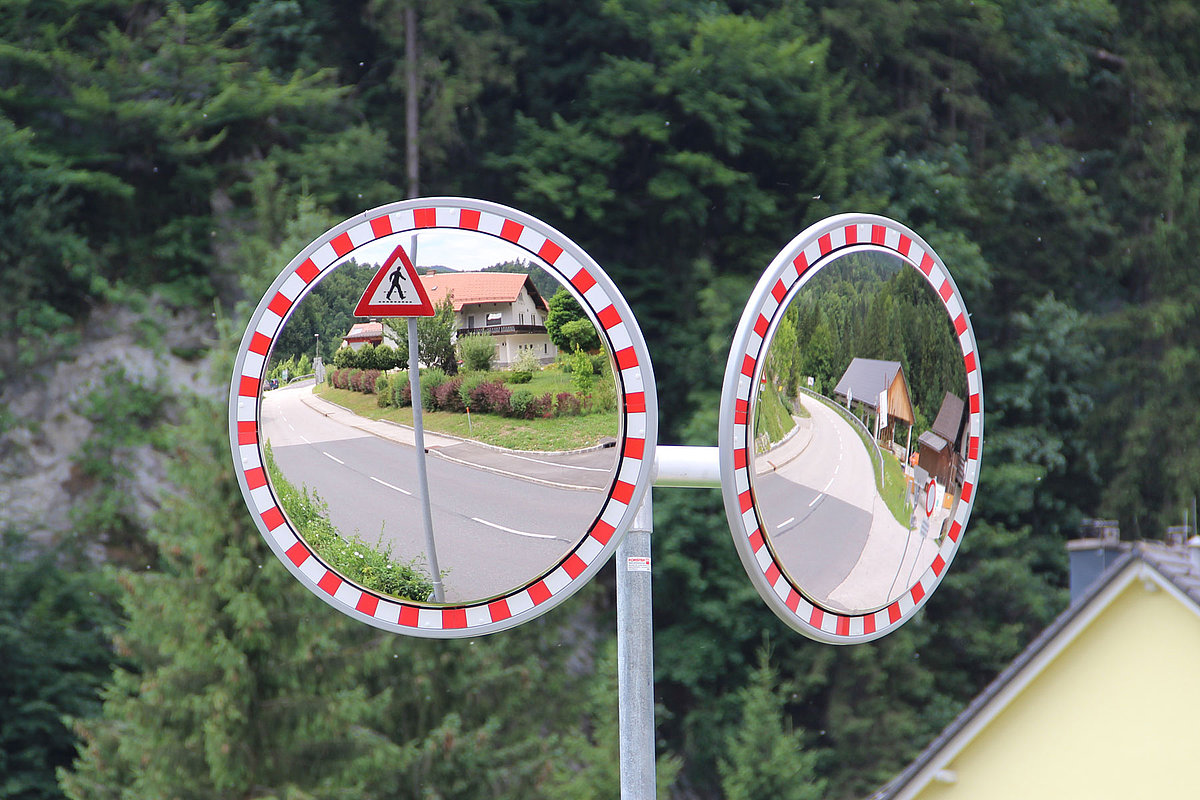 road traffic safety mirror