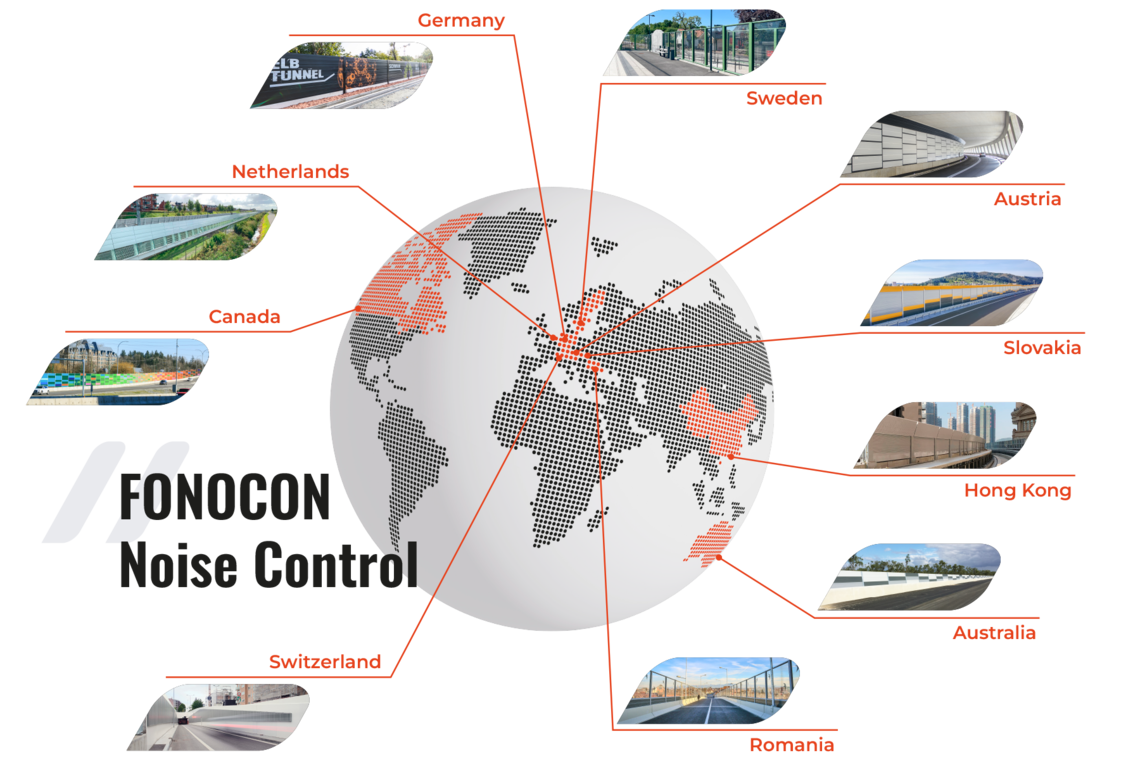 World map FONOCON Noise Control